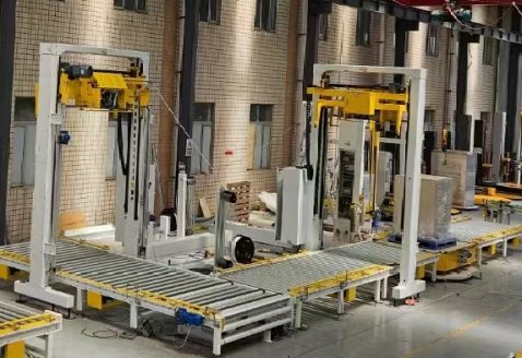 液晶面板托盤捆扎包裝線